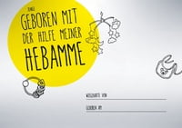 Wiegekarte "Junge" Wiegekarte "Junge"