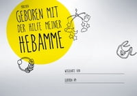 Wiegekarte "Mädchen" Wiegekarte "Mädchen"